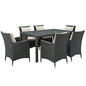 Sojourn 7 Piece Outdoor Patio Sunbrella¨ Dining Set by Modway
