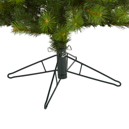 6.5' Green Valley Pine Artificial Christmas Tree w/ 300 Warm White LED Lights
