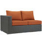 Sojourn Outdoor Patio Sunbrella¨ Left Arm Loveseat by Modway