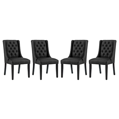 Baronet Vinyl Dining Chair Set of 4 by Modway