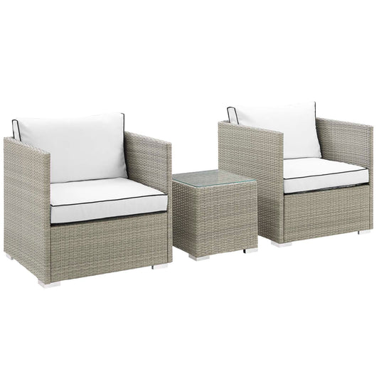 Repose 3 Piece Outdoor Patio Sectional Set by Modway