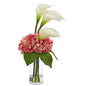 Calla Lily and Hydrangea Artificial Arrangement