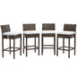 Conduit Outdoor Patio Wicker Rattan Bar Stool Set of 4 by Modway