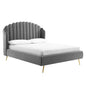 Lana Performance Velvet Queen Wingback Platform Bed by Modway