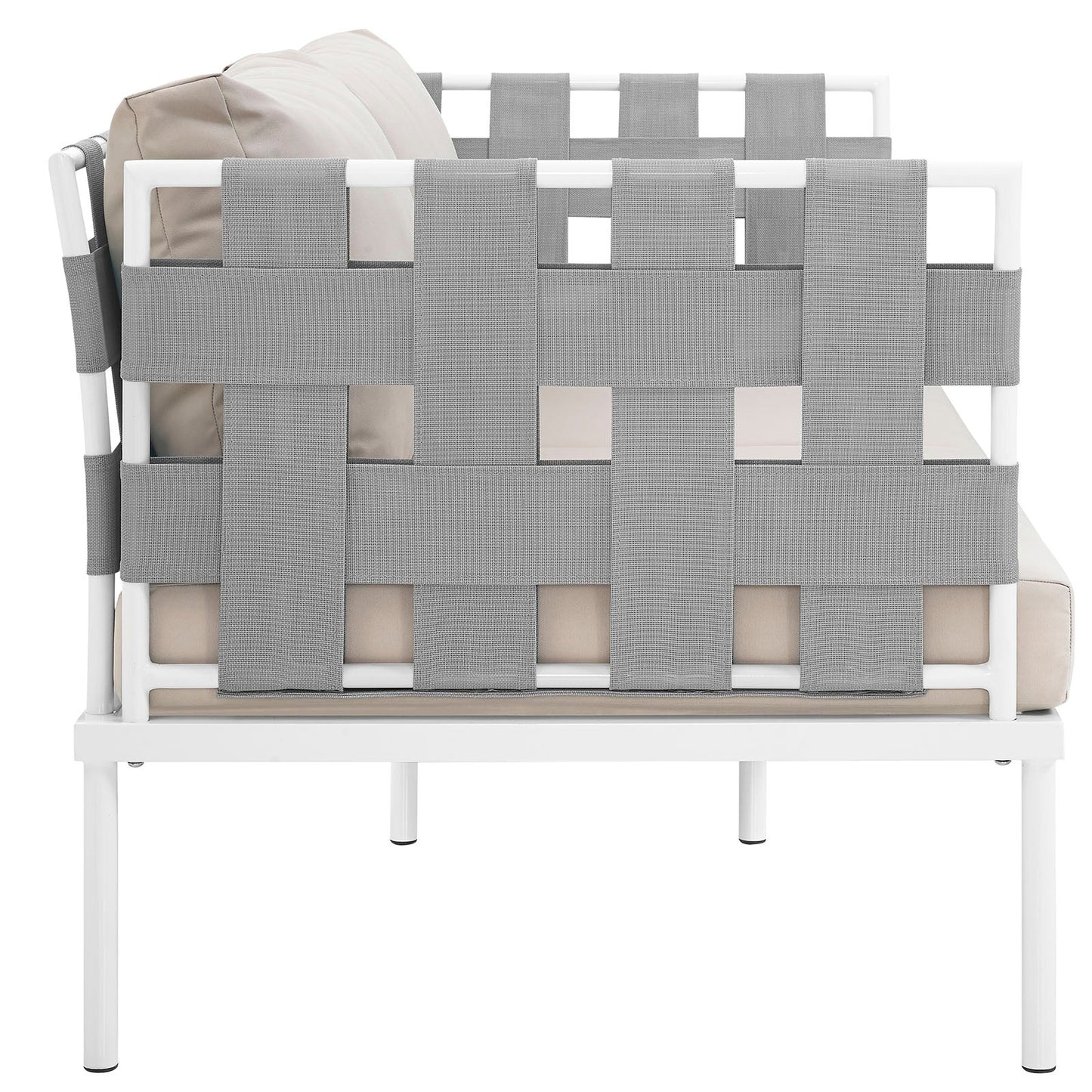 Harmony Outdoor Patio Aluminum Loveseat by Modway