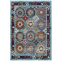 Entourage Odile Distressed Floral Moroccan Trellis 8x10 Area Rug by Modway