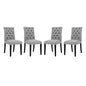 Duchess Fabric Dining Chair Set of 4 by Modway