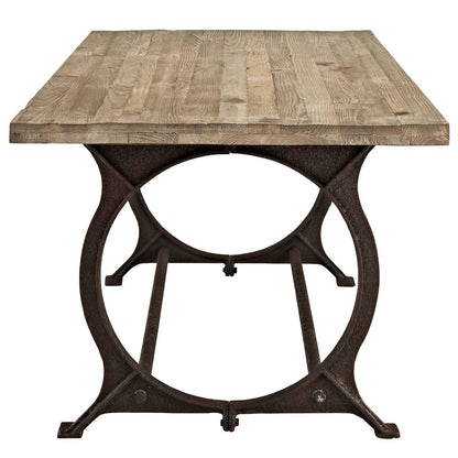 Effuse Rectangle Wood Top Dining Table by Modway