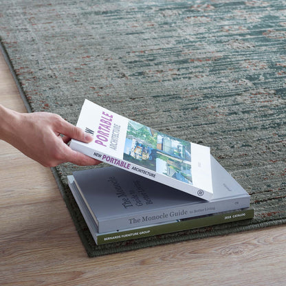 Hesper Distressed Contemporary Floral Lattice 8x10 Area Rug by Modway