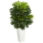 Areca Palm Artificial Plant in White Tower Planter