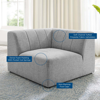 Bartlett Upholstered Fabric Corner Chair by Modway