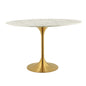 Lippa 48" Oval Faux Marble Dining Table by Modway