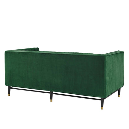 Devote Channel Tufted Performance Velvet Loveseat by Modway