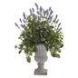35"  Lavender and Dusty Miller Artificial Plant in Urn