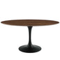 Lippa 60" Oval Walnut Wood Dining Table by Modway