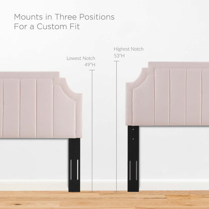Alyona Channel Tufted Performance Velvet Full/Queen Headboard by Modway