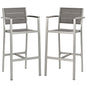 Shore Outdoor Patio Aluminum Bar Stool Set of 2 by Modway