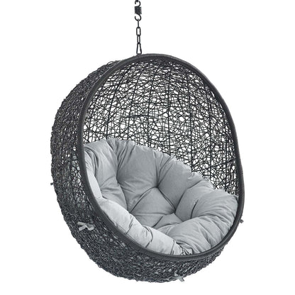 Encase Sunbrella¨ Fabric Swing Outdoor Patio Lounge Chair Without Stand by Modway