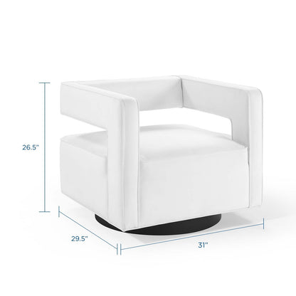 Booth Performance Velvet Performance Velvet Swivel Armchair by Modway