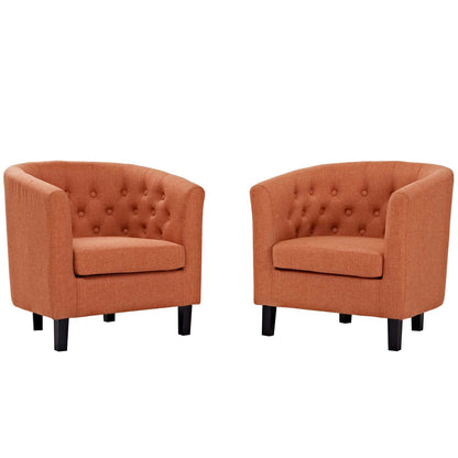 Prospect 2 Piece Upholstered Fabric Armchair Set by Modway