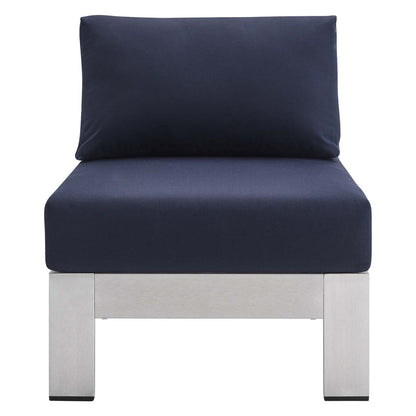Shore Sunbrella¨ Fabric Aluminum Outdoor Patio Armless Chair by Modway