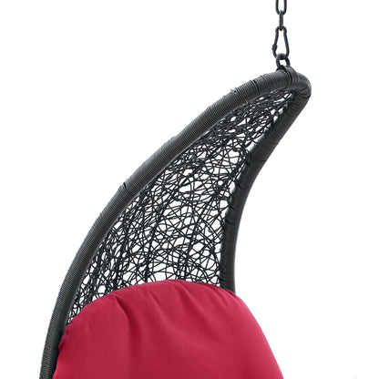 Landscape Hanging Chaise Lounge Outdoor Patio Swing Chair by Modway