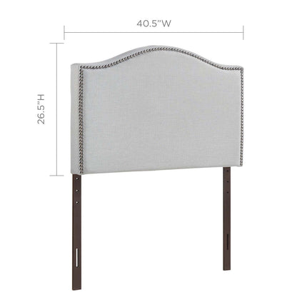 Curl Nailhead Upholstered Twin Headboard by Modway