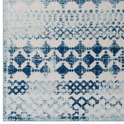 Reflect Giada Abstract Diamond Moroccan Trellis 5x8 Indoor/Outdoor Area Rug by Modway