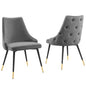 Adorn Performance Velvet Dining Side Chair Set of 2 by Modway