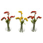 10" Baby Breath Artificial Arrangement in Vase (Set of 3)