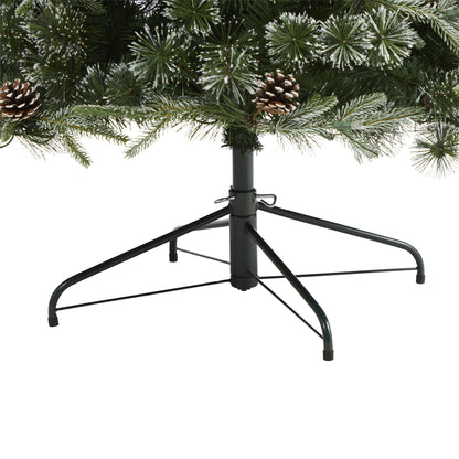 7.5' Snowed Tipped Clermont Mixed Pine Artificial Christmas Tree