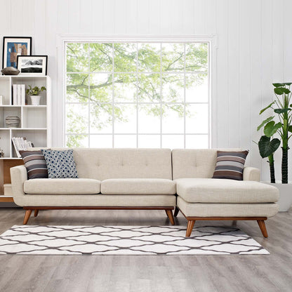 Engage Right-Facing Upholstered Fabric Sectional Sofa by Modway