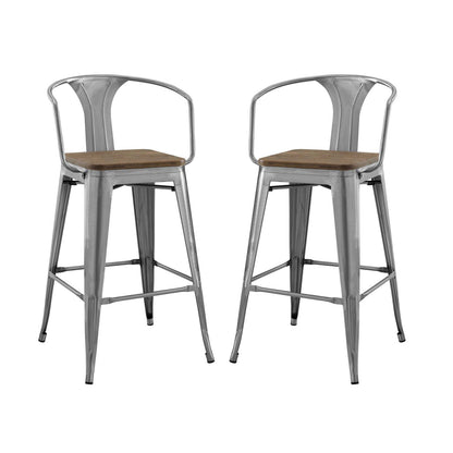 Promenade Bar Stool Set of 2 by Modway