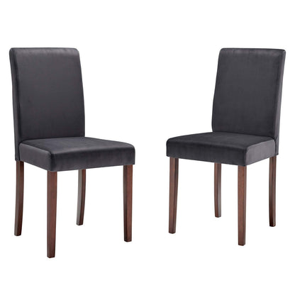 Prosper Upholstered Velvet Dining Side Chair Set of 2 by Modway