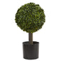21" Boxwood Ball Topiary Artificial Tree