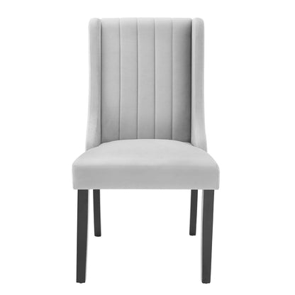 Renew Parsons Performance Velvet Dining Side Chairs Set of 2 by Modway