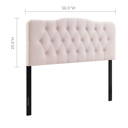 Annabel Diamond Tufted Performance Velvet Full Headboard by Modway