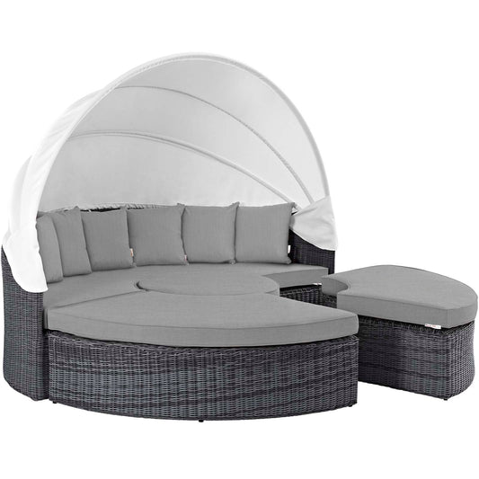 Summon Canopy Outdoor Patio Sunbrella¨ Daybed by Modway