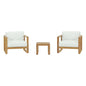Upland 3 Piece Outdoor Patio Teak Set by Modway