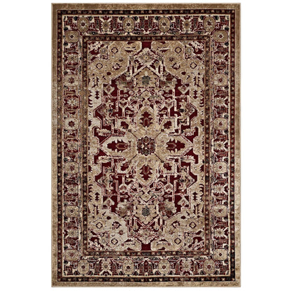 Grania Ornate Vintage Floral Turkish 5x8 Area Rug by Modway