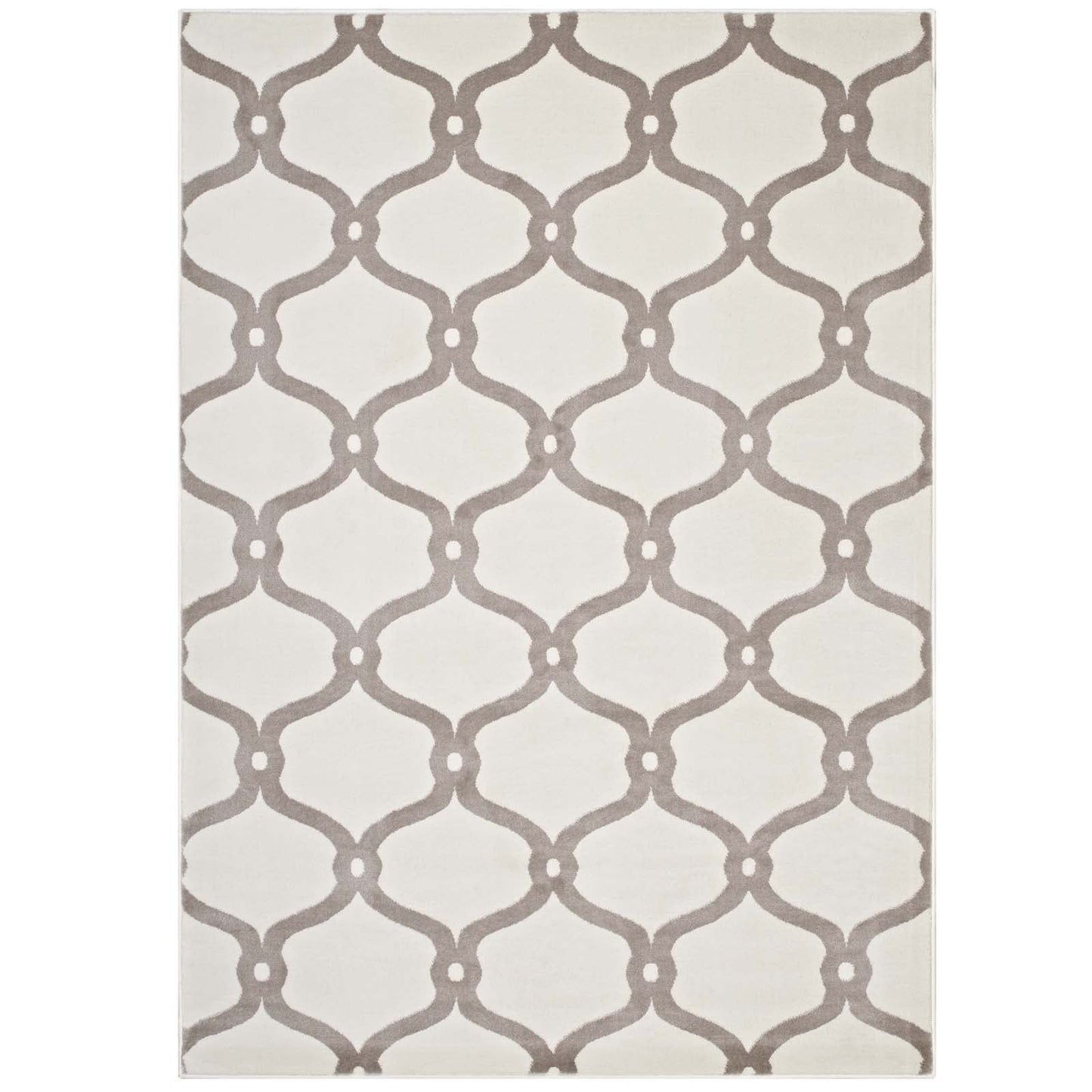 Beltara Chain Link Transitional Trellis 5x8 Area Rug by Modway