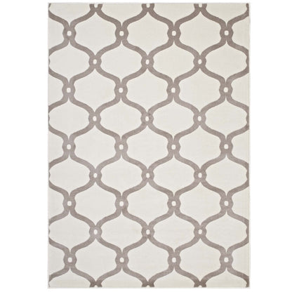 Beltara Chain Link Transitional Trellis 5x8 Area Rug by Modway