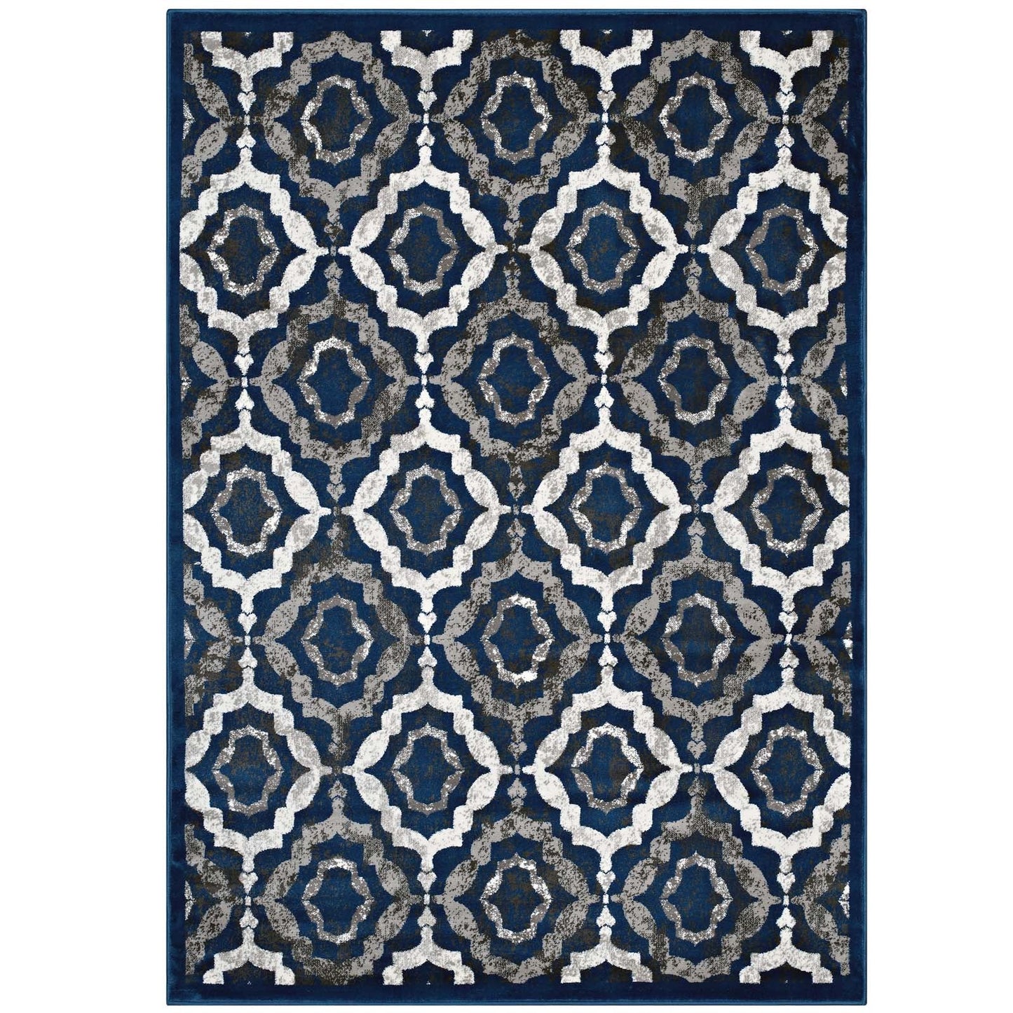 Kalinda Rustic Vintage Moroccan Trellis 5x8 Area Rug by Modway