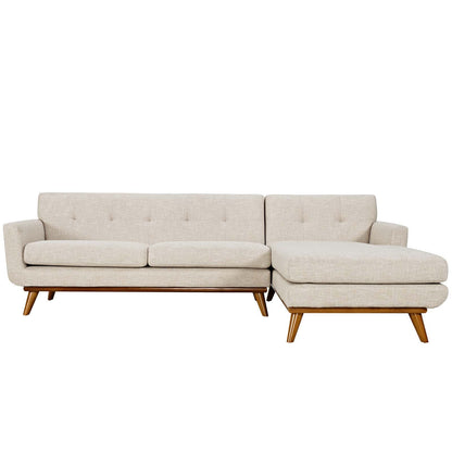 Engage Right-Facing Upholstered Fabric Sectional Sofa by Modway