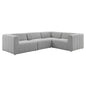 Bartlett 4-Piece Upholstered Fabric Sectional Sofa by Modway