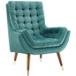 Suggest Button Tufted Performance Velvet Lounge Chair by Modway