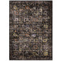 Minu Distressed Floral Lattice 4x6 Area Rug by Modway