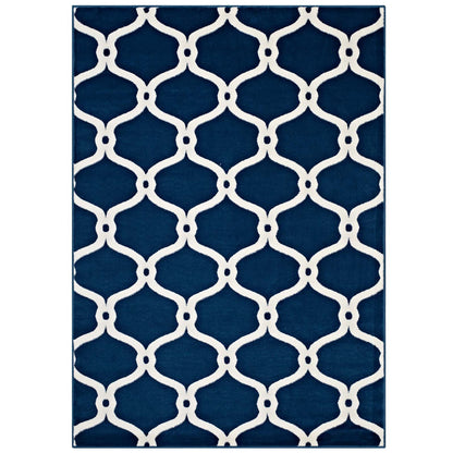 Beltara Chain Link Transitional Trellis 8x10 Area Rug by Modway