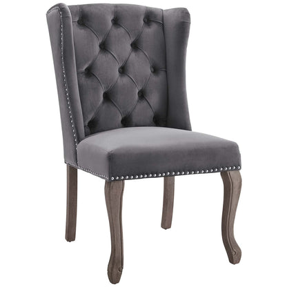 Apprise Performance Velvet Side Chair Set of 2 by Modway