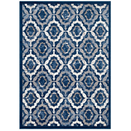 Kalinda Rustic Vintage Moroccan Trellis 5x8 Area Rug by Modway